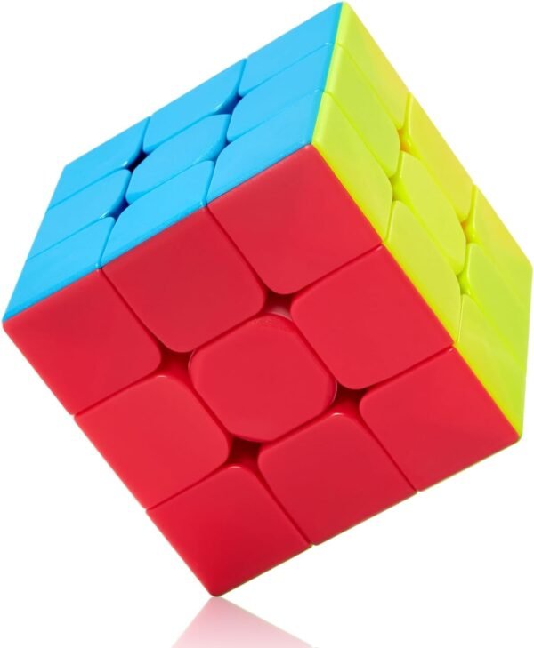 ROXENDA Speed Cube Fast Cube - Fast Smooth Turning Solid Durable & Stickerless Frosted, Best 3D Puzzle Magic Cube Toy - Turns Quicker than Original for...